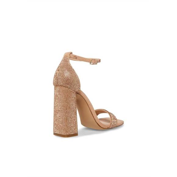 NEW STEVE MADDEN tiaa-r heeled sandal in blush - Picture 2 of 4